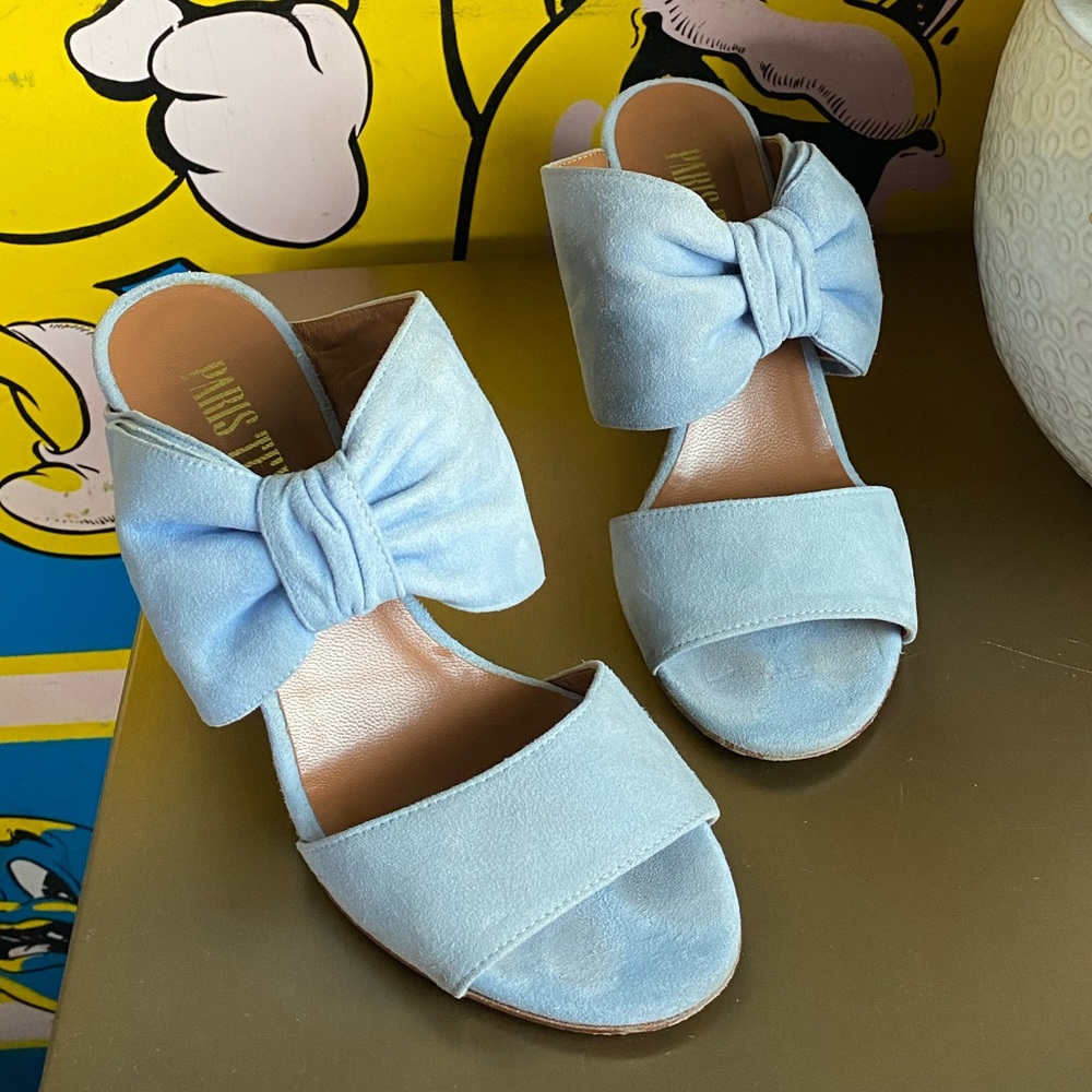 Paris Texas Blue Bow Heels